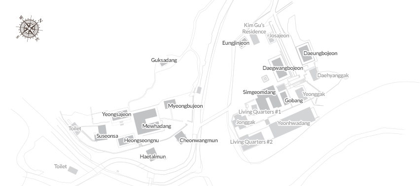 Layout of Magoksa Temple